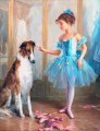 バレエ少女と犬 KR 007 ペットの子供たち